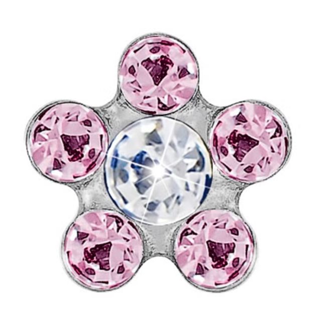 Mast Industria Italiana Fiore 6mm Cristallo/punto Rosa