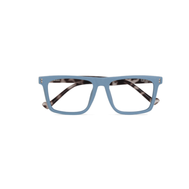 Mast Industria Italiana Occhiale Da Lettura Premontato Twins Platinum Samba Azzurro-demi +3.50 1 Paio