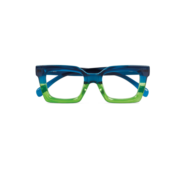 Mast Industria Italiana Occhiale Da Lettura Premontato Twins Platinum Mazurca Blu-verde +3.00 1 Paio