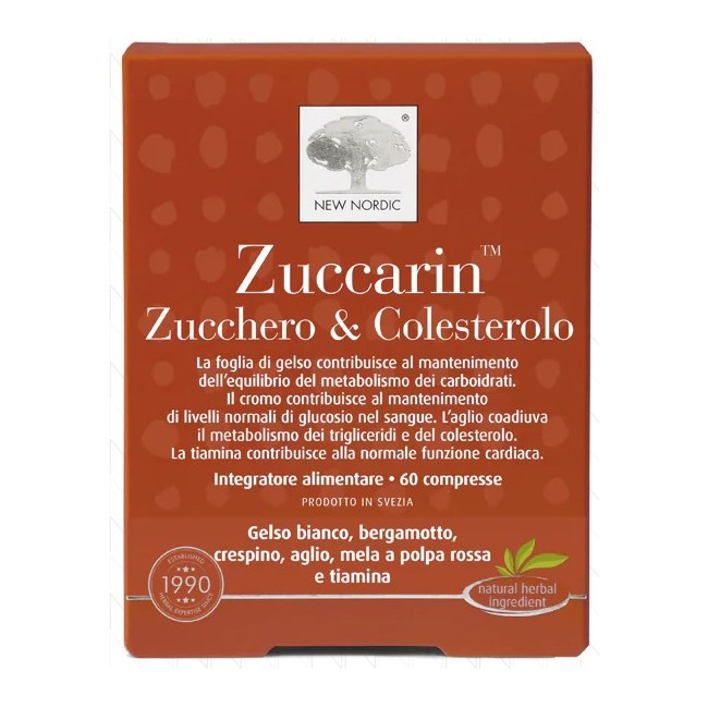 New Nordic Zuccarin Zucchero & Colesterolo 60 Compresse