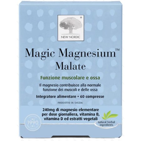New Nordic Magic Magnesium Malate 60 Compresse