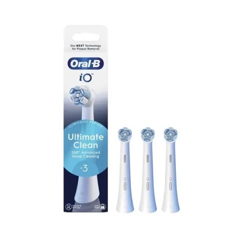 Procter & Gamble Oralb Power Refill Io Ultra Clean White 3 Pezzi