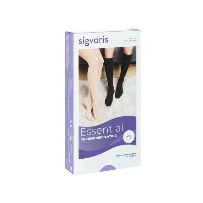 Sigvaris Cotton Ccl2 Collant Lungo Punta Aperta Nature S Plus