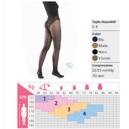 Ca-mi Kamila Collant Maglia Liscia Pretty 70 Denari Visone 2