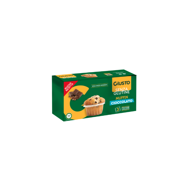 Farmafood Giusto Senza Glutine Plumcake Gocce Di Cioccolato 3 Pezzi Da 40 G