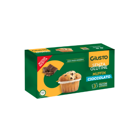 Farmafood Giusto Senza Glutine Plumcake Gocce Di Cioccolato 3 Pezzi Da 40 G