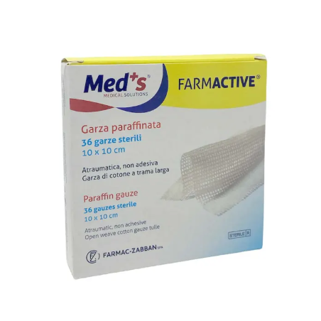 Farmac-zabban Garza Meds Farmactive Paraffinata Sterile 10x40 Cm