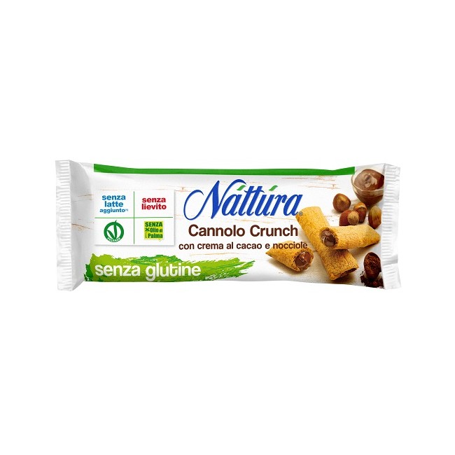Eurofood Nattura Cannolo Crunch Cacao E Nocciole 5 Pezzi Da 25 G