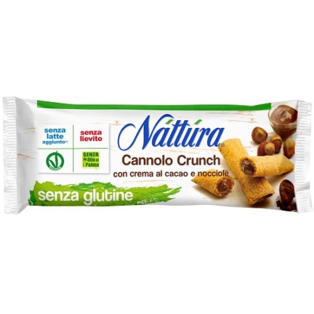Eurofood Nattura Cannolo Crunch Cacao E Nocciole 5 Pezzi Da 25 G