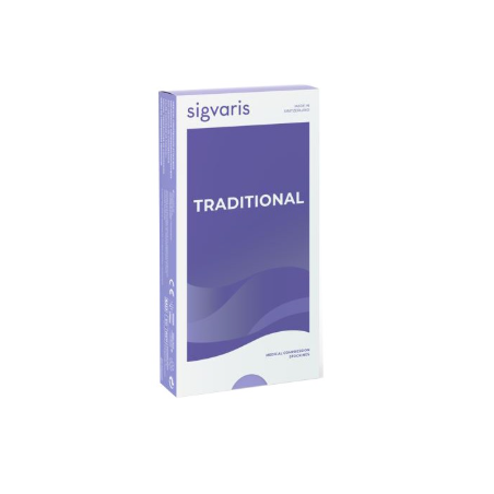 Sigvaris 505 Ccl4 Gambaletto Traditional Lungo Punta Aperta Beige M Plus