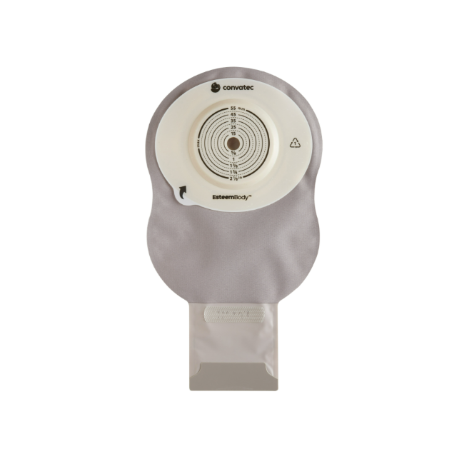 Convatec Sacca Ileostomia Esteem Body Fondo Aperto 7 Mm Opaco Ritagliabile 10-55 Mm 10 Pezzi