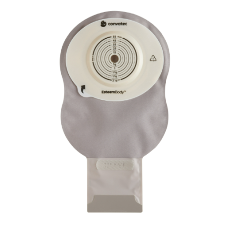 Convatec Sacca Ileostomia Esteem Body Fondo Aperto 7 Mm Opaco Ritagliabile 10-55 Mm 10 Pezzi