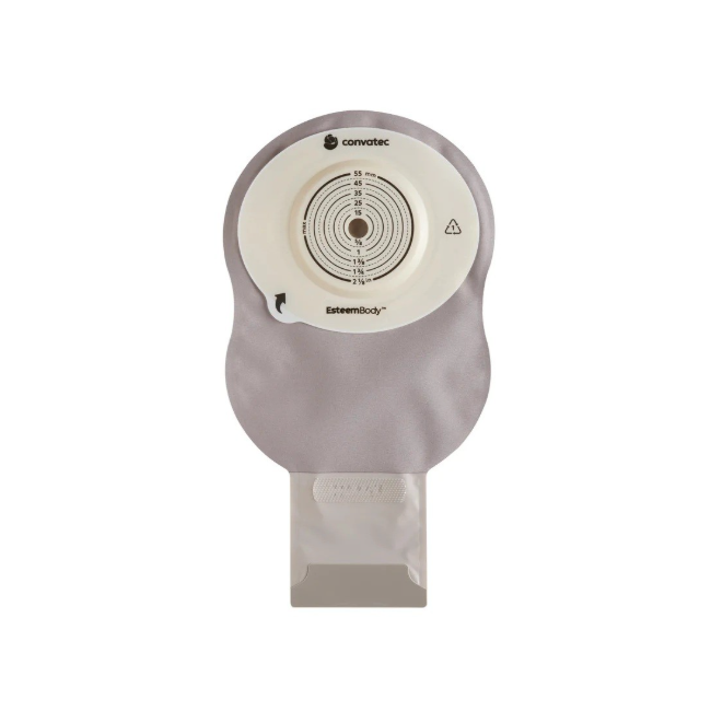 Convatec Sacca Ileostomia Esteem Body Fondo Aperto 4 Mm Trasparente Ritagliabile 10-55 Mm 10 Pezzi