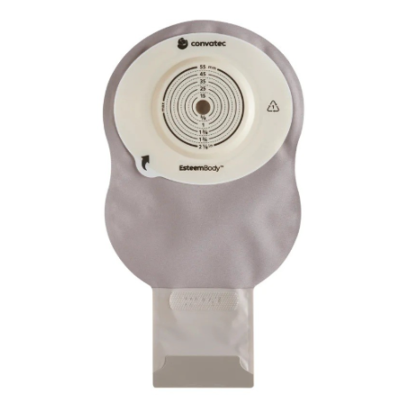Convatec Sacca Ileostomia Esteem Body Fondo Aperto 4 Mm Trasparente Ritagliabile 10-55 Mm 10 Pezzi