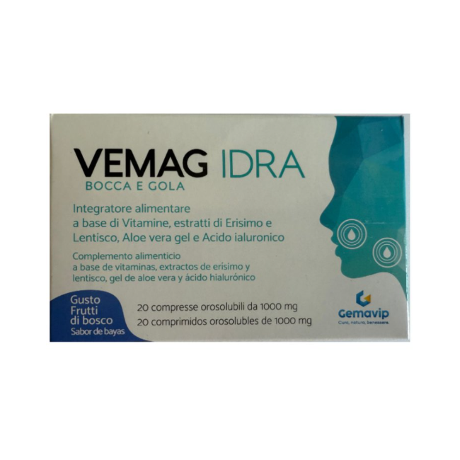 Gemavip Vemag Idra Bocca Gola Frutti Di Bosco 40 Compresse Orosolubili