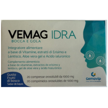 Gemavip Vemag Idra Bocca Gola Frutti Di Bosco 40 Compresse Orosolubili