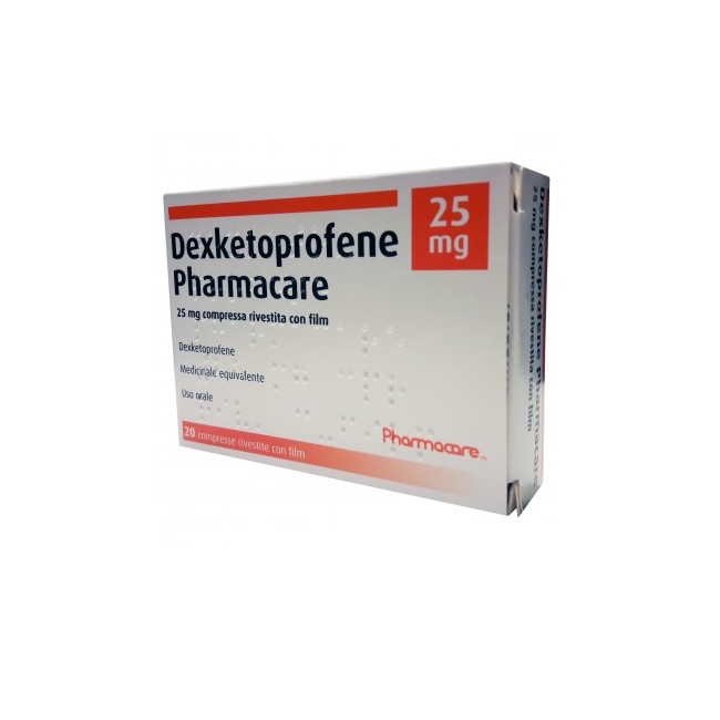Pharmacare Leviadex 25 Mg Compresse Rivestite Con Film Dexketoprofene Medicinale Equivalente
