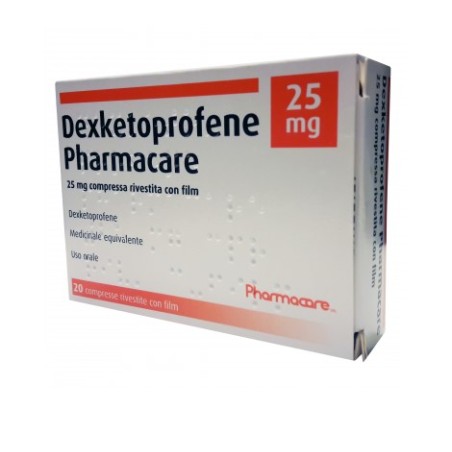 Pharmacare Leviadex 25 Mg Compresse Rivestite Con Film Dexketoprofene Medicinale Equivalente