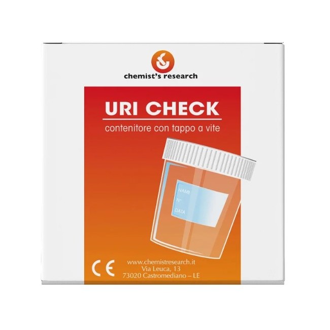 Chemist's Research Contenitore Urine Con Tappo A Vite Uri Check Da 100 Ml
