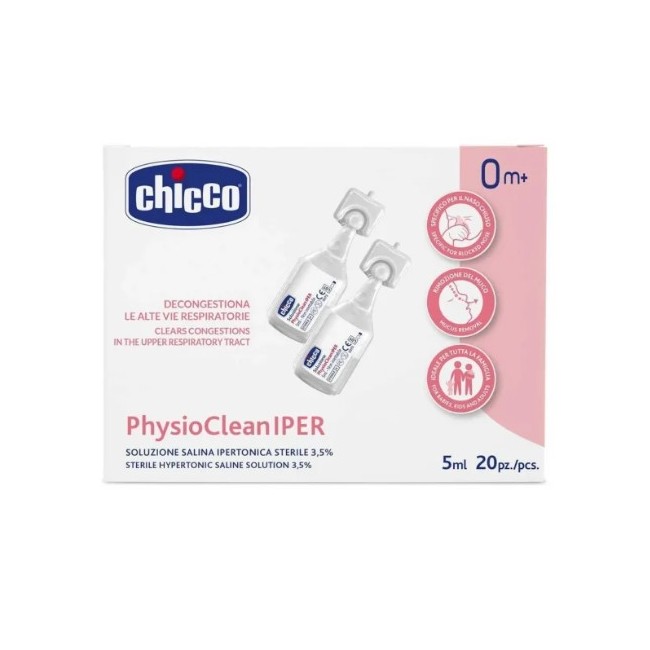 Chicco Soluzione Salina Ipertonica Physioclean Iper 20 Pezzi Da 5 Ml
