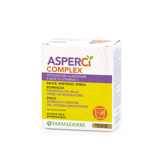 Farmaderbe Asper Ci Complex 20 Stick Pack Effervescenti 4,4 G