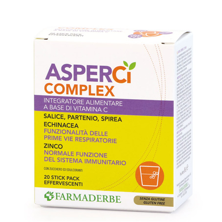 Farmaderbe Asper Ci Complex 20 Stick Pack Effervescenti 4,4 G