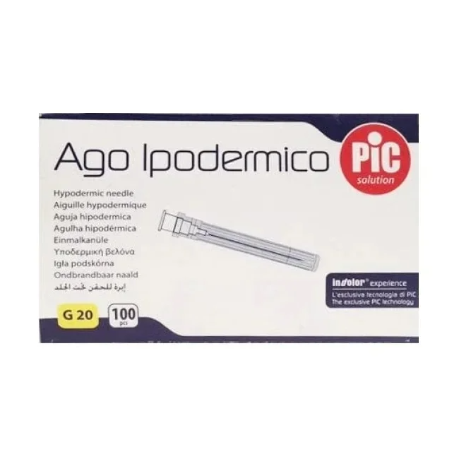 Pikdare Ago Ipodermico Pic Gauge 20 1 100 Pezzi