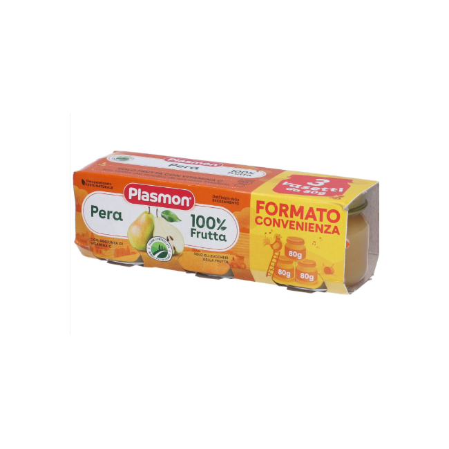Plasmon Omogeneizzato Pera 3 Pezzi Da 80 G