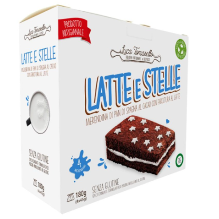 Tomasello Luca Merendina Latte E Stelle 4 Pezzi Da 45 G
