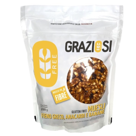 Laboratorio Graziosi Muesli Anacardi E Banane Con Fieno Greco 250 G