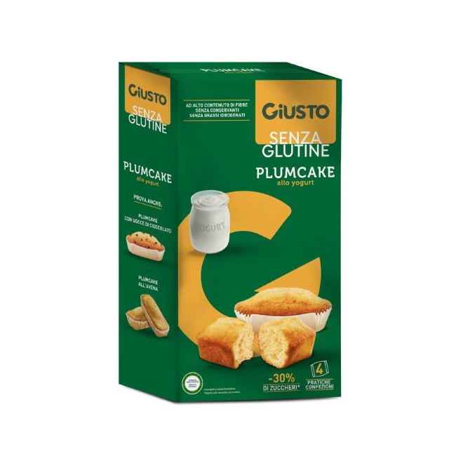 Farmafood Giusto Senza Glutine Plumcake Yogurt 3 Pezzi Da 40 G