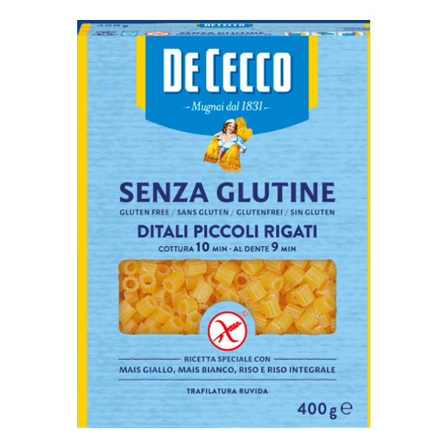 F. Lli De Cecco De Cecco Ditali Piccoli Rigati N69 Nuova Ricetta 400 G