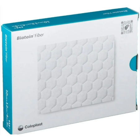 Coloplast Medicazione Primaria Biatain Fiber In Tnt Con Fibre Gelificanti Assorbenti 5x5 Cm 10 Pezzi