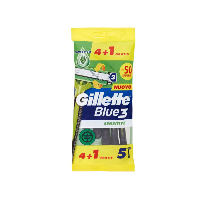 Procter & Gamble Gillette Blue3 Usa & Getta 4 + 1 Pezzo