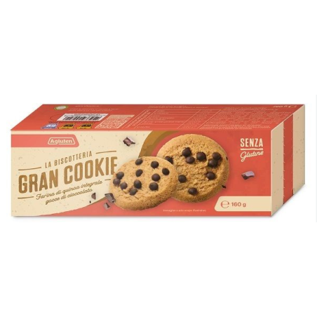 Nove Alpi Agluten Gran Cookie Farina Quinoa Integrale E Gocce Di Cioccolato 160 G