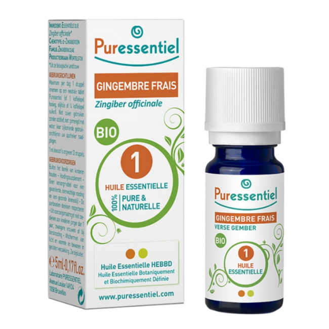 Puressentiel Zenzero Fresco Olio Essenziale Bio 5 Ml