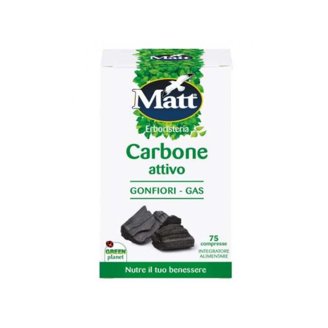 A&d Gruppo Alimentare Dietetico Matt Erboristeria Carbone Attivo 75 Compresse
