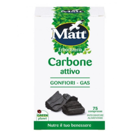 A&d Gruppo Alimentare Dietetico Matt Erboristeria Carbone Attivo 75 Compresse