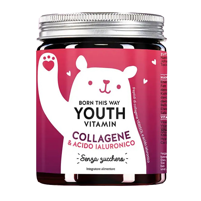 Beautybears Gmbh Born This Way Youth Vitamin Collagene & Acido Ialuronico 60 Caramelle Gommose