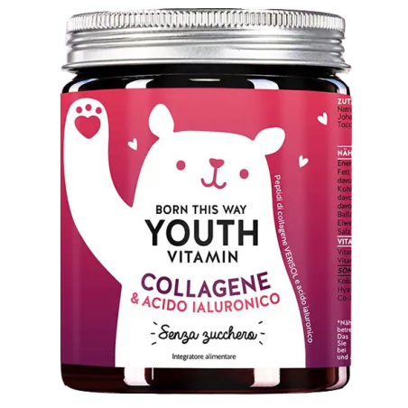Beautybears Gmbh Born This Way Youth Vitamin Collagene & Acido Ialuronico 60 Caramelle Gommose