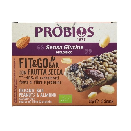 Probios Societa' Benefit Probios Fit&go Barretta Frutta Secca 3 Pezzi Da 25 G
