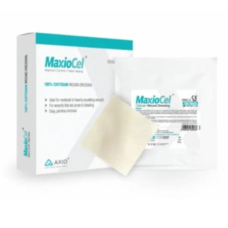 Svas Biosana Medicazione In Fibre Gelificanti In Chitosano Maxiocel 5x5 Cm 10 Pezzi