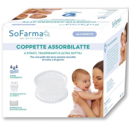 So. Farma. Morra Coppetta Assorbilatte Traspirante Ultra Sottile Sofarmapiu' 60 Pezzi