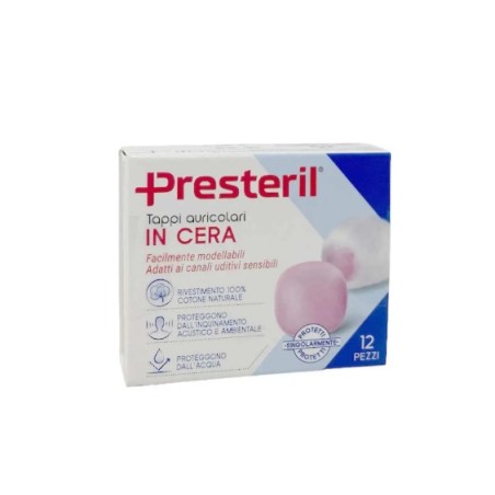 Corman Presteril Tappi Auricolari Cera 12 Pezzi