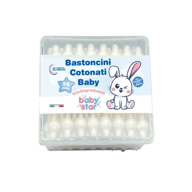Farvima Medicinali Babystar Bastoncini Cotonati 56 Pezzi