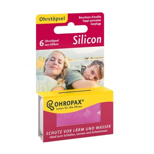 Sofarco Ohropax Tappi Auricolari Silicone 6 Pezzi