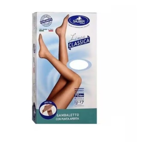 Desa Pharma Sauber Gambaletto Open Toe 70 Denari Maglia Liscia Medio Taglia 4