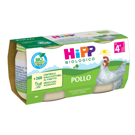 Hipp Bio Omogeneizzato Pollo 2 Pezzi Da 80 G