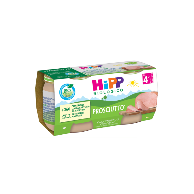 Hipp Bio Omogeneizzato Prosciutto 2 Pezzi Da 80 G