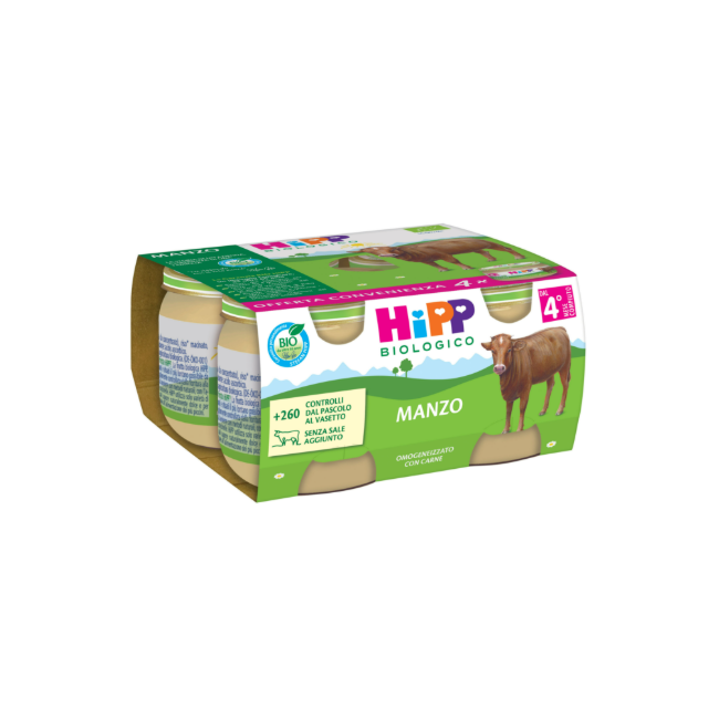Hipp Bio Omogeneizzato Manzo 4 Pezzi Da 80 G
